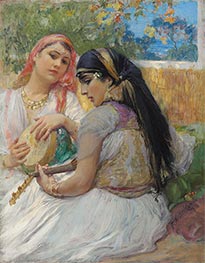 Zwei junge algerische Frauen | Frederick Arthur Bridgman | Gemälde Reproduktion
