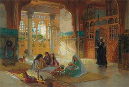 Interieur eines arabischen Palastes | Frederick Arthur Bridgman | Gemälde Reproduktion