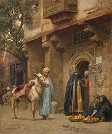 Eine Straße in Kairo | Frederick Arthur Bridgman | Gemälde Reproduktion