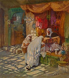 The Bazaar | Frederick Arthur Bridgman | Painting Reproduction