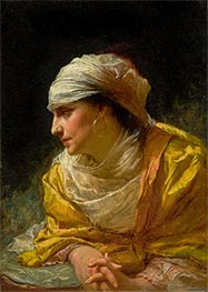 The Glance, 1881 by Frederick Arthur Bridgman | Painting Reproduction