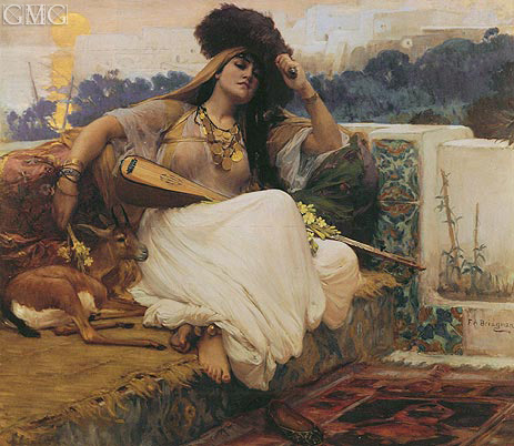 L'Indolence, 1889 | Frederick Arthur Bridgman | Gemälde Reproduktion