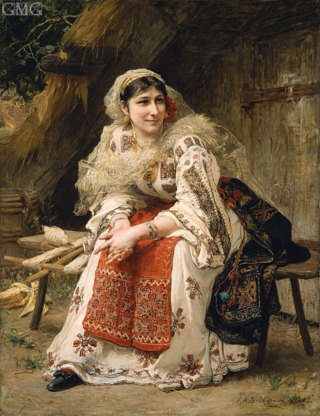 Armenian Woman, 1882 | Frederick Arthur Bridgman | Gemälde Reproduktion