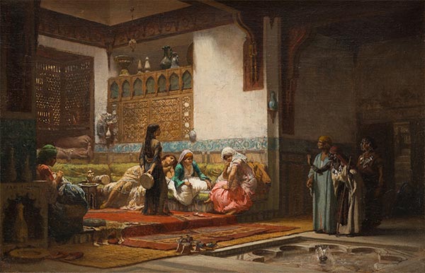 Moorish Interior, c.1875/79 | Frederick Arthur Bridgman | Gemälde Reproduktion