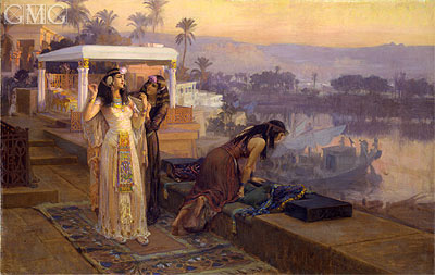 Cleopatra on the Terraces of Philae, 1896 | Frederick Arthur Bridgman | Gemälde Reproduktion