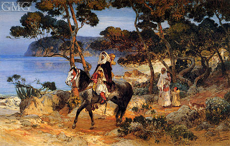 A Coastal Trail, n.d. by Frederick Arthur Bridgman | Painting Reproduction
