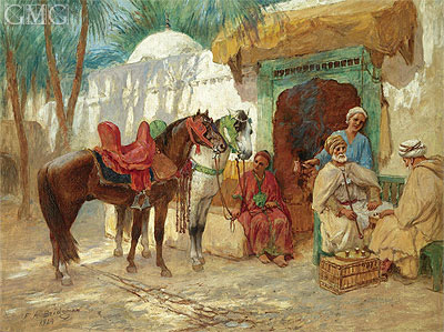 Die Schachspieler, 1924 | Frederick Arthur Bridgman