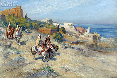 Horsemen in Algiers, undated | Frederick Arthur Bridgman | Painting Reproduction