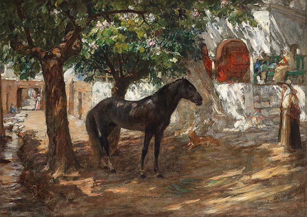 Village in the Sahara, n.d. by Frederick Arthur Bridgman | Painting Reproduction