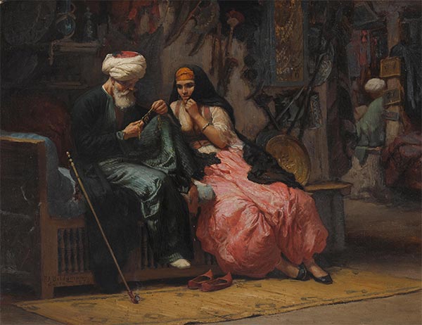 The Appraisal, 1874 by Frederick Arthur Bridgman | Painting Reproduction