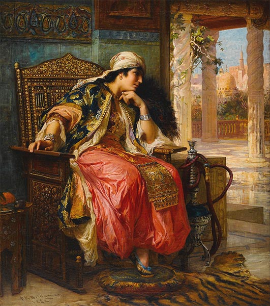 The Favorite, 1882 by Frederick Arthur Bridgman | Painting Reproduction