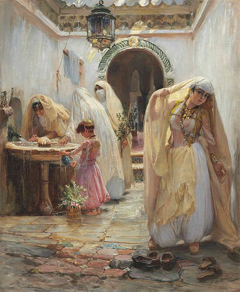 Frauen am Brunnen | Frederick Arthur Bridgman | Gemälde Reproduktion