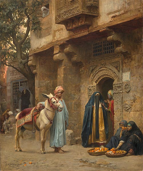A Cairo Street | Frederick Arthur Bridgman | Painting Reproduction