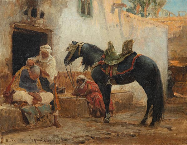 Der Barbier von Biskra | Frederick Arthur Bridgman | Gemälde Reproduktion