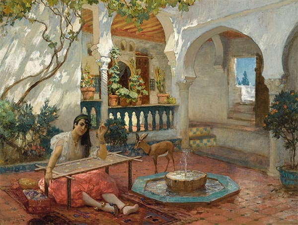 Der Weber | Frederick Arthur Bridgman | Gemälde Reproduktion