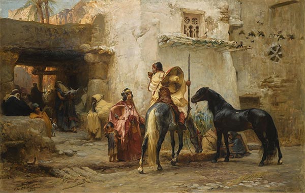 Street in Algeria, 1882 by Frederick Arthur Bridgman | Painting Reproduction