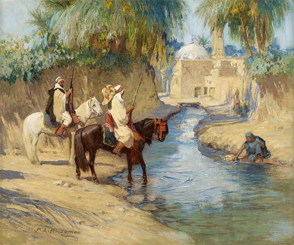 Return from the Hunt, n.d. by Frederick Arthur Bridgman | Painting Reproduction