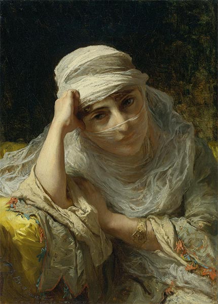 A Constantinople Beauty, n.d. by Frederick Arthur Bridgman | Painting Reproduction