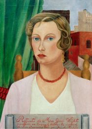PortrÃÂ¤t Mrs. Jean Wight, 1931 von Frida Kahlo | Gemälde-Reproduktion