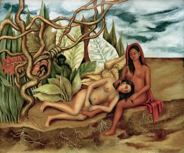 Zwei Akte im Wald, 1939 von Frida Kahlo | Gemälde-Reproduktion