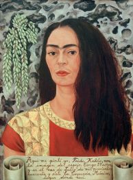 SelbstportrÃÂ¤t mit offenem Haar, 1947 von Frida Kahlo | Gemälde-Reproduktion