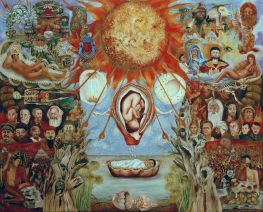 Moses oder Der SchÃÂ¶pfungskern, 1945 von Frida Kahlo | Gemälde-Reproduktion