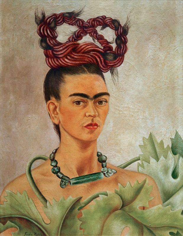 Selbstporträt mit Plat, 1941 | Frida Kahlo