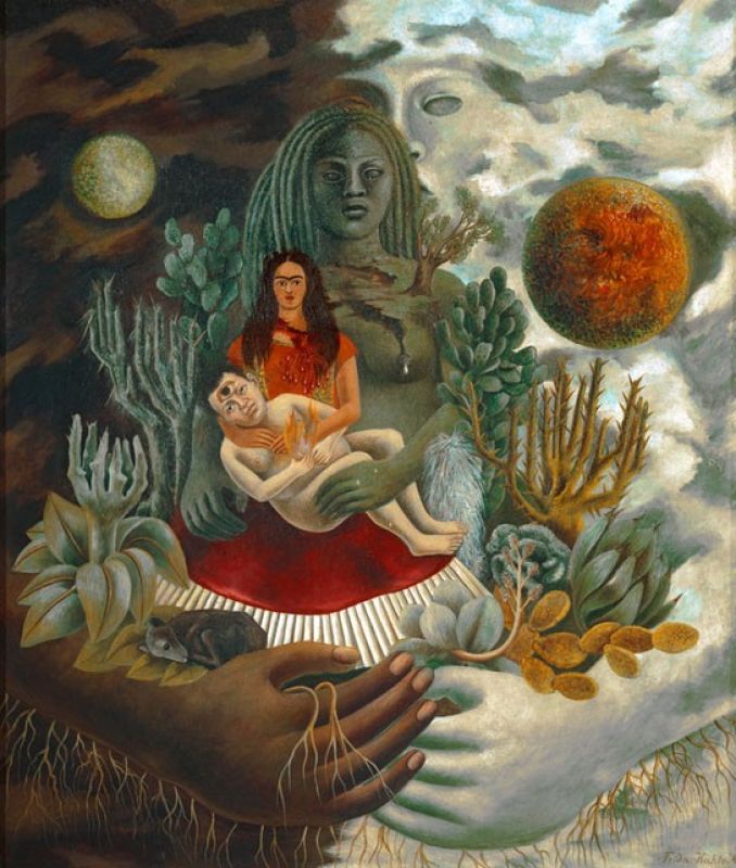 Die liebevolle Umarmung des Universums, 1949 | Frida Kahlo