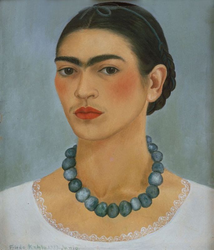 Frida Kahlo | Selbstbildnis mit Halskette, 1933 Selbstbildnis mit Halskette, 1933 | Frida Kahlo