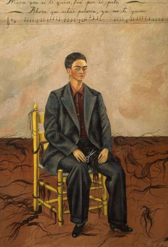 Selbstbildnis mit abgeschnittenem Haar, 1940 | Frida Kahlo