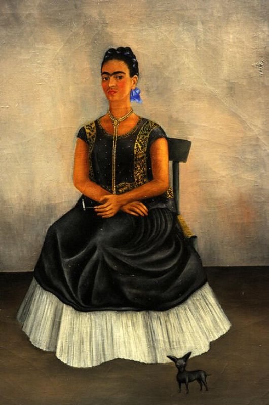 Itzcuintli-Hund mit mir - Frida Kahlo., 1938 | Frida Kahlo