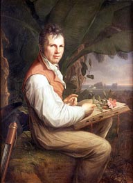 Portrait of Alexander von Humboldt, 1806 von Friedrich Georg Weitsch | Gemälde-Reproduktion