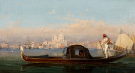 View of Venice with ... | Friedrich Nerly | Painting Reproduction