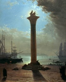 Moonlight over the ... | Friedrich Nerly | Painting Reproduction