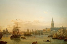 View Over the Bacino di S. Marco in Venice | Friedrich Nerly | Painting Reproduction
