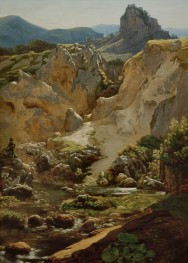 Landscape Below Cervaras in the Aequi Mountains | Friedrich Nerly | Painting Reproduction