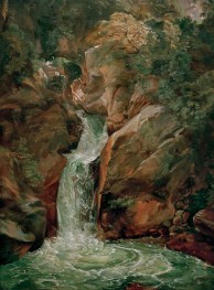Waterfall near Subiaco | Friedrich Nerly | Painting Reproduction
