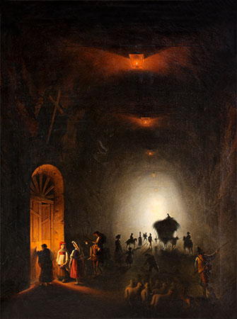 Tunnel in Possillipo, Naples, undated | Friedrich Nerly | Painting Reproduction