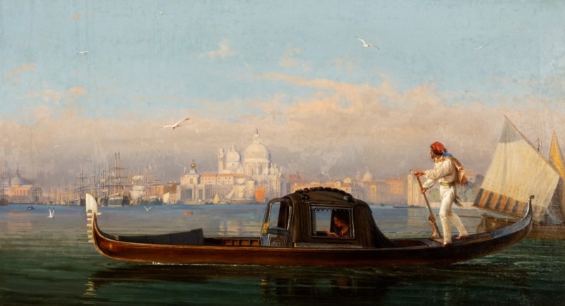 Friedrich Nerly | View of Venice with Gondola, n.d. View of Venice with Gondola, n.d. | Friedrich Nerly