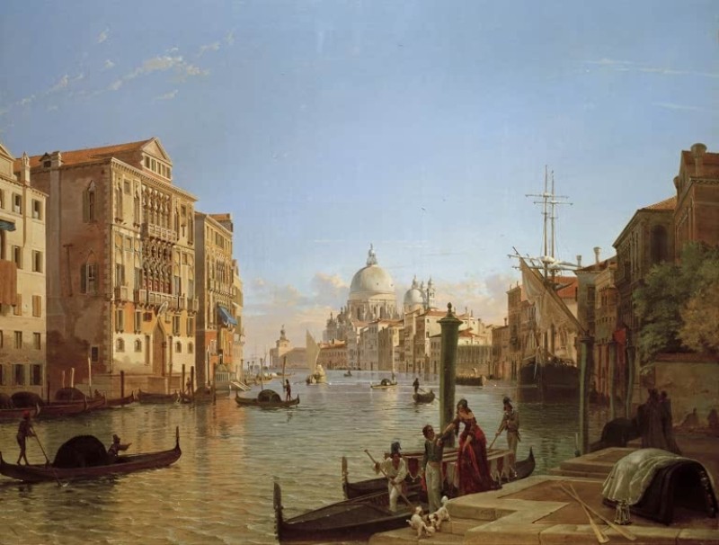 Grand Canal with Palazzo Cavallo-Franchetti, c.1838/39 | Friedrich Nerly