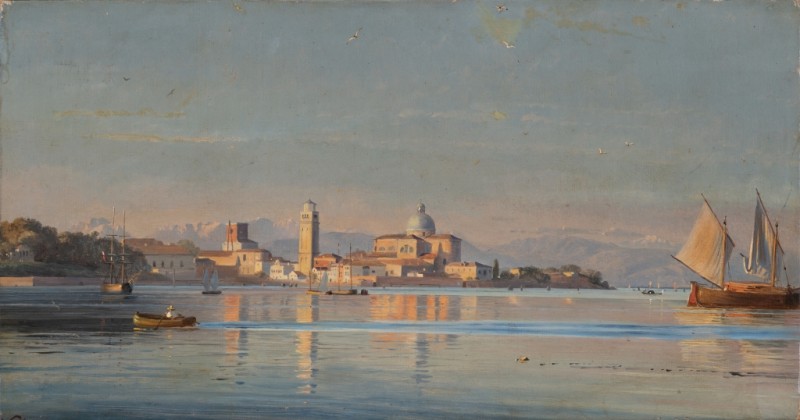The Island of San Pietro near Venice, 1850 | Friedrich Nerly