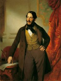 Industrialist Maximilian Todesco, 1846 by Friedrich von Amerling | Painting Reproduction