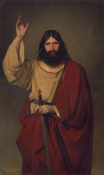 Apostel Paulus, 1833 | Friedrich von Amerling | Gemälde Reproduktion