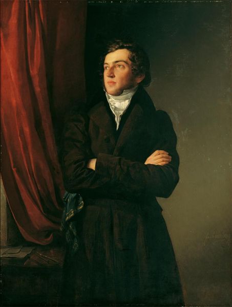 Der Maler Robert Theer, 1831 | Friedrich von Amerling | Gemälde Reproduktion
