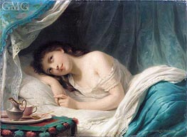 Reclining Beauty, undated by Zuber-Buhler | Painting Reproduction