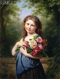 The Flower Gatherer, undated by Zuber-Buhler | Painting Reproduction