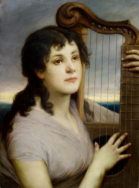 Mignon, 1900 by Gabriel Max | Painting Reproduction