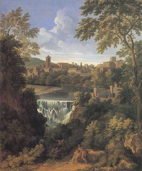 The Falls of Tivoli, c.1661 by Gaspard Poussin Dughet | Painting Reproduction