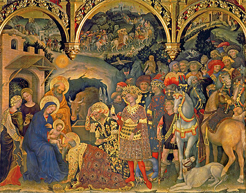 Adoration of the Magi, 1423 by Gentile da Fabriano | Painting Reproduction