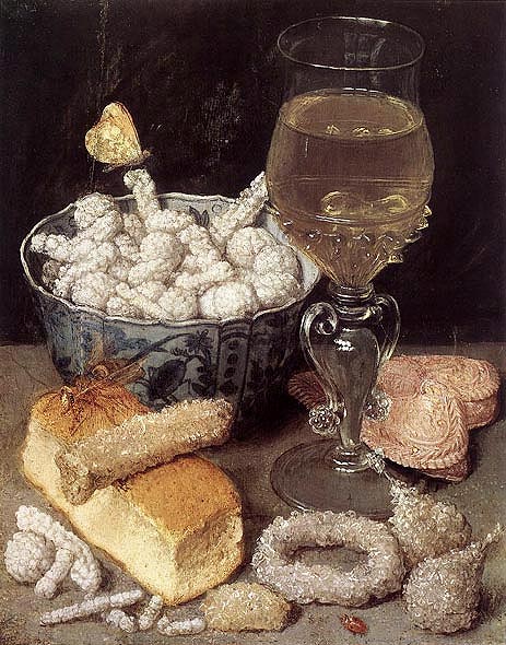 Still Life with Bread and Confectionery, undated | Georg Flegel | Painting Reproduction